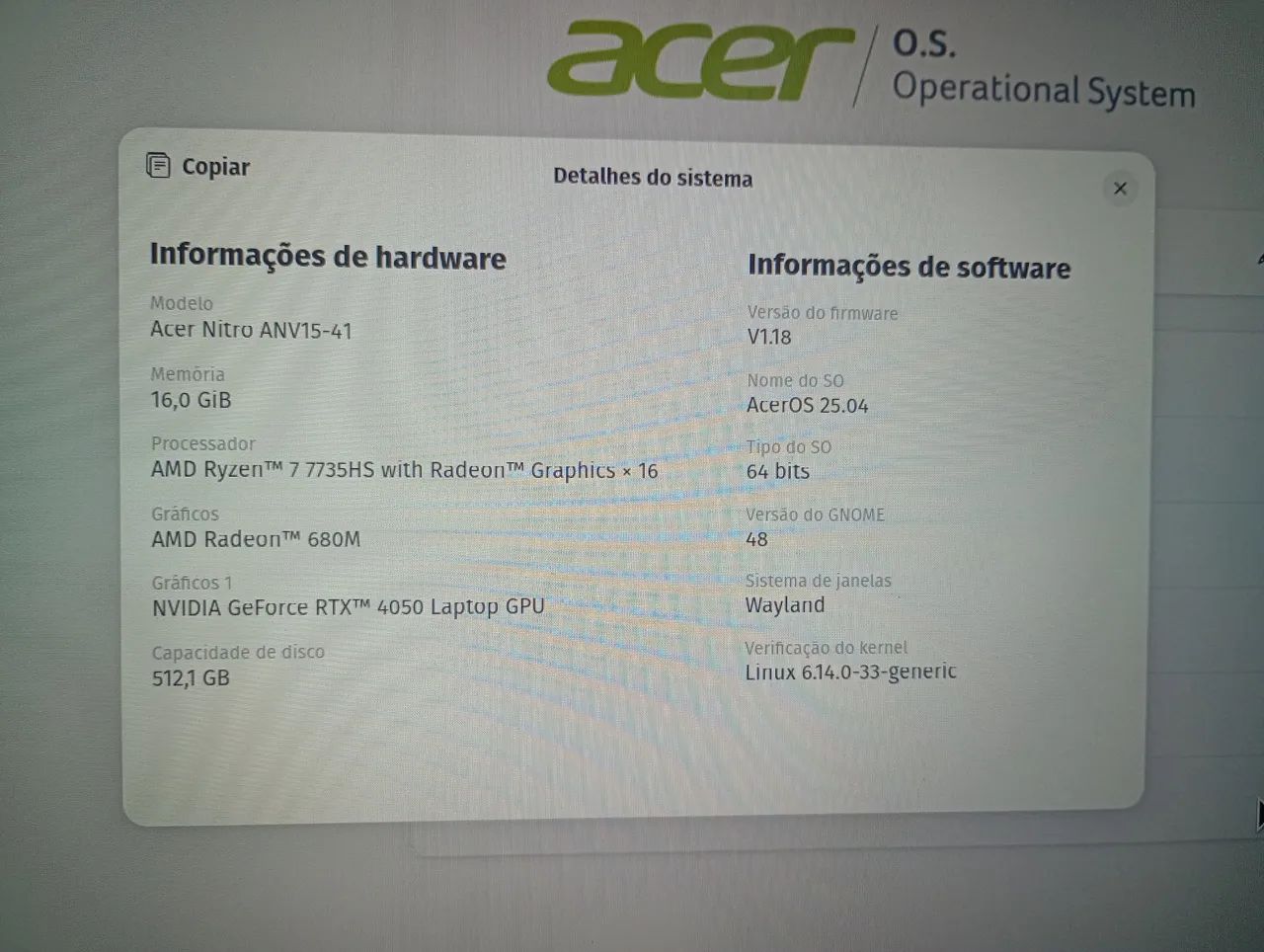 Notebook Acer Nitro V15 - Foto 4