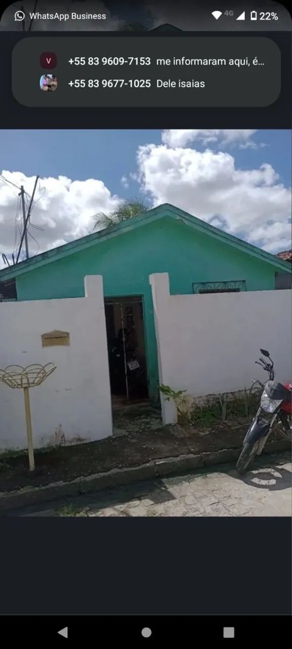 Casa a venda ou troca valor 40 mil 