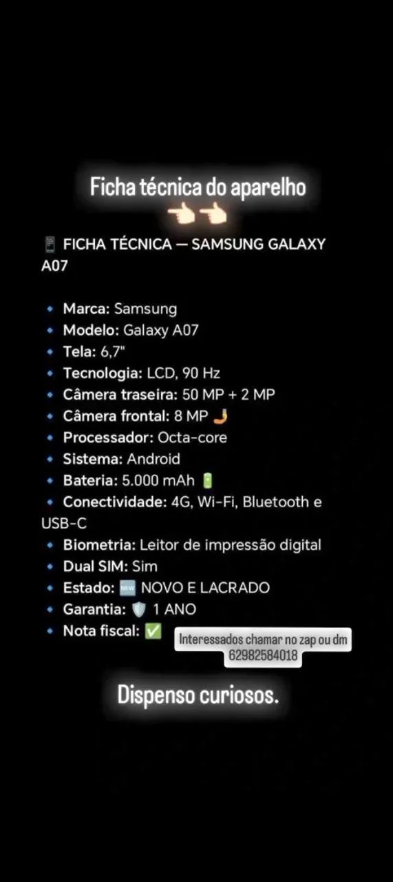 Galaxy A07 (Lacrado + 1 Ano De Grantia)  - Foto 2