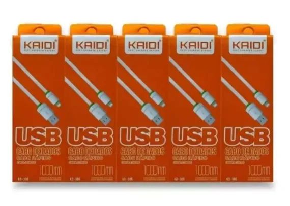 Kit 5 Cabos de Carga USB x Tipo-C