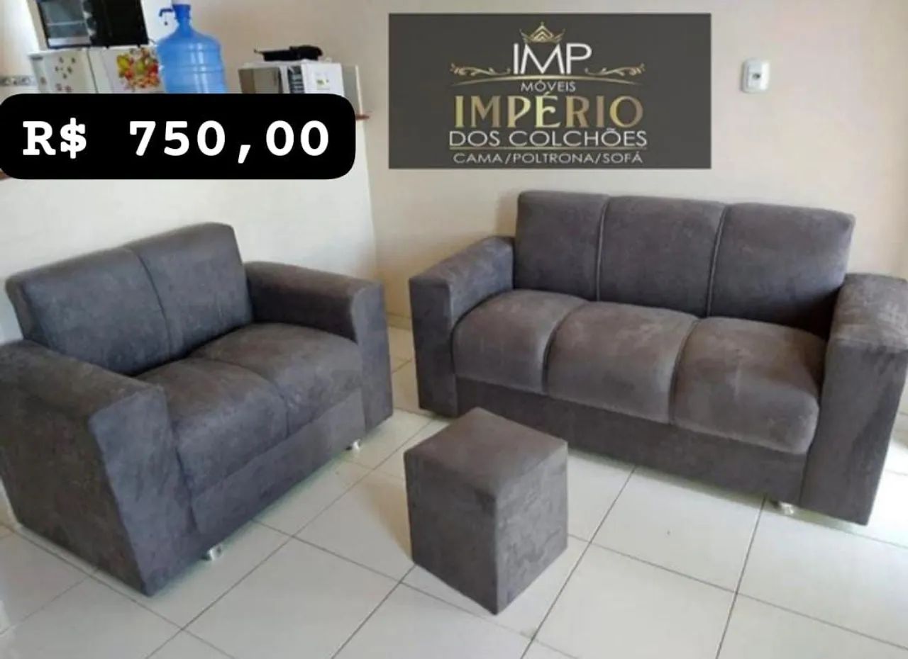 SOFÁ 2 E 3 LUGARES ENTREGA GRÁTIS  - Foto 4