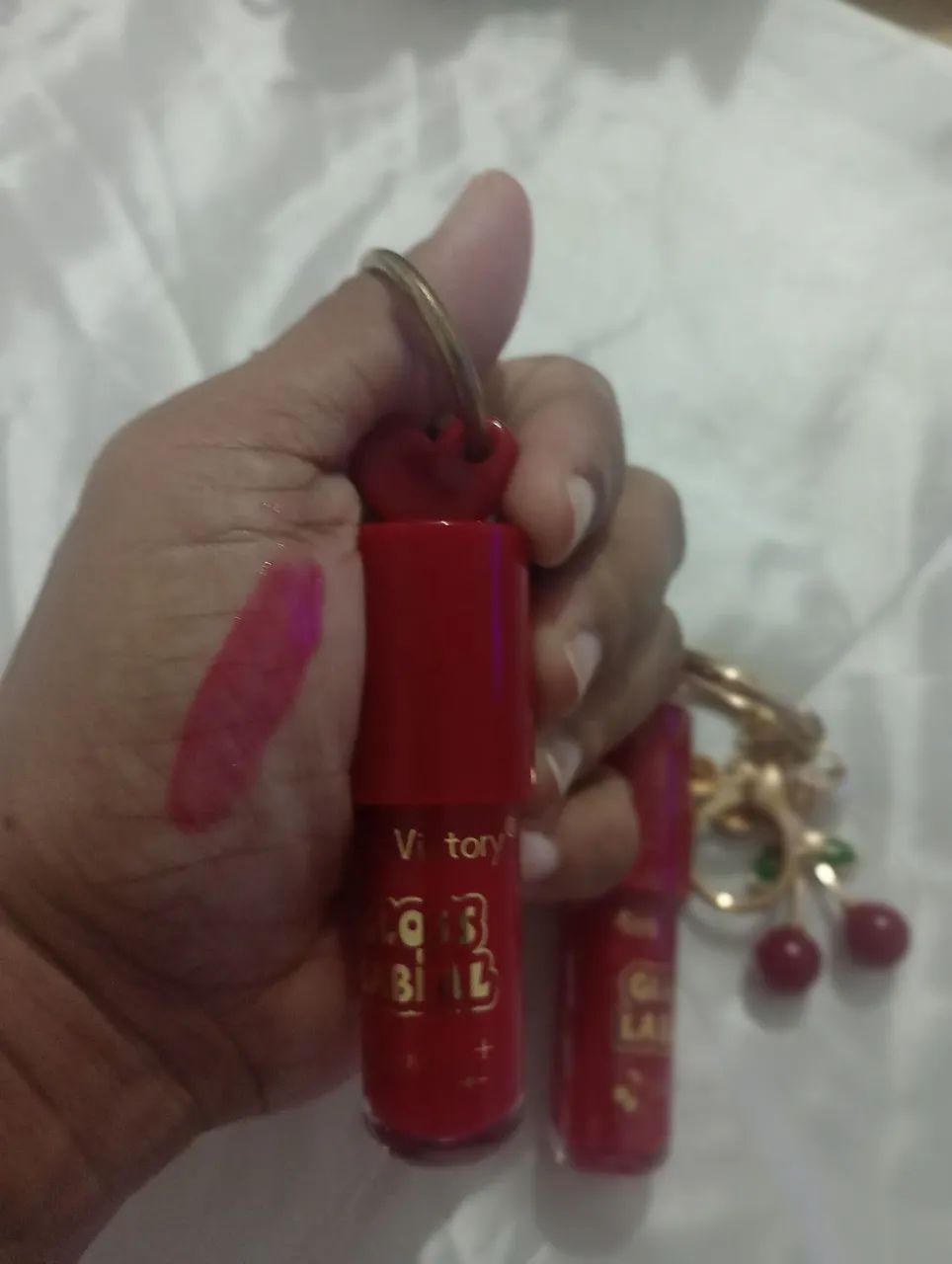 LIP GLOSS CHAVEIRO CEREJA CHERRY  -  MISS VICTORY - Foto 3