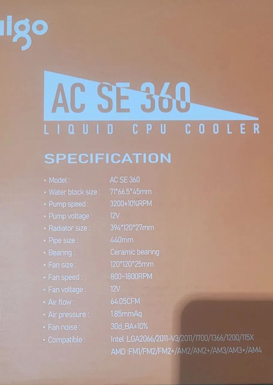 Water Cooler Aigo AC SE 360 - Foto 2