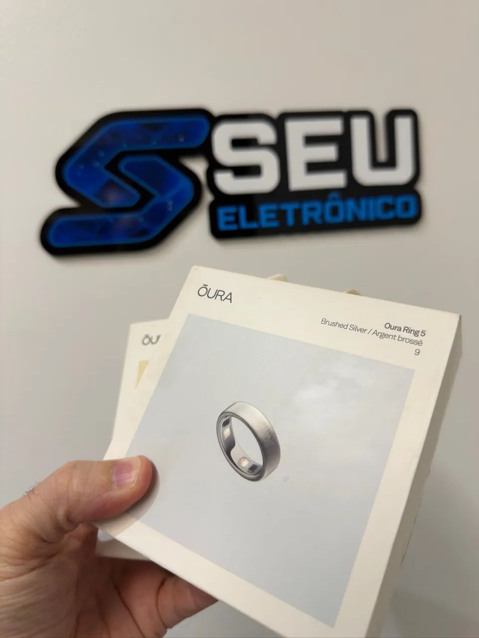 Oura Ring 5 | Escolha o seu tamanho | Silver e Black 