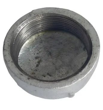 Tamp ão Cap Galvanizado P/ Cano Válvula Rosca Bsp 3" Polegadas - Foto 4