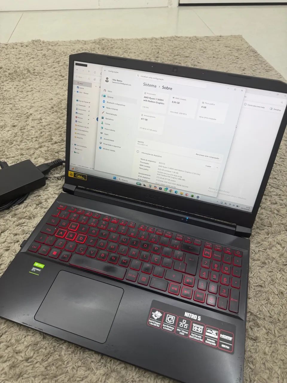 NOTEBOOK ACER NITRO 5 / TROCO EM MACBOOK  - Foto 3