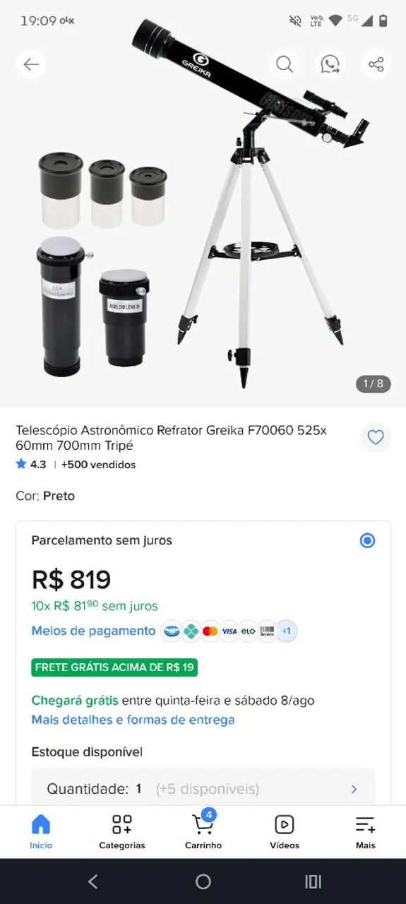 TELESCÓPIO GREIKA  - Foto 3
