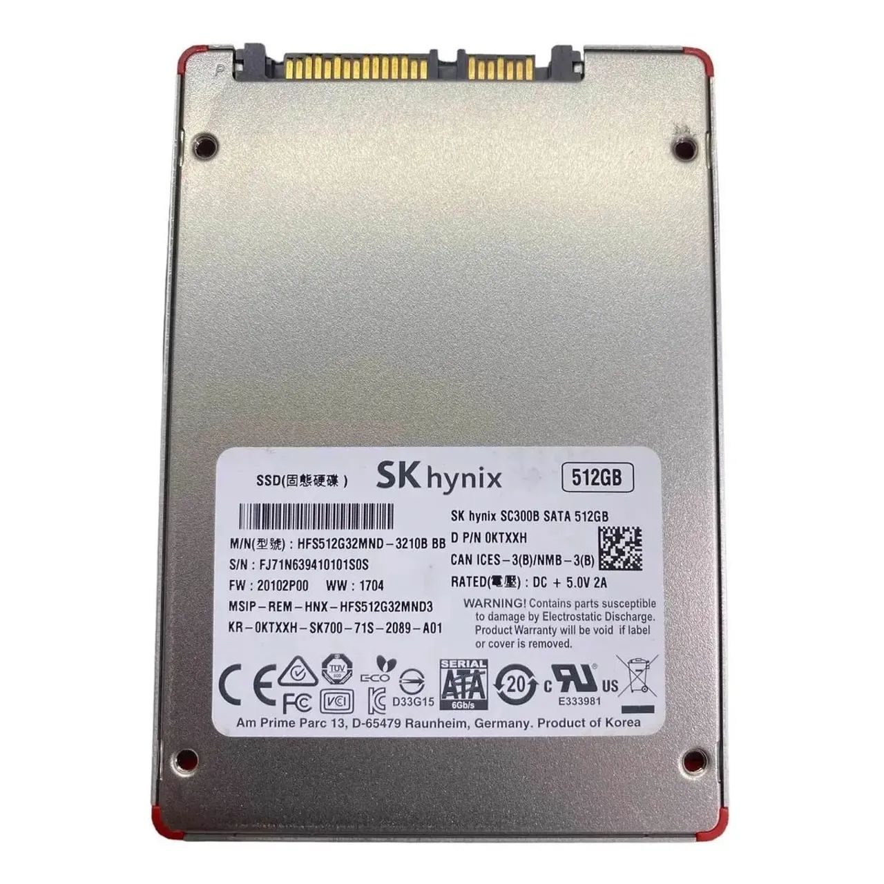 SSD saudável 