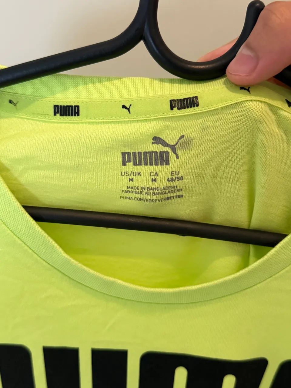 Camisa Puma Verde Limão M - Foto 4