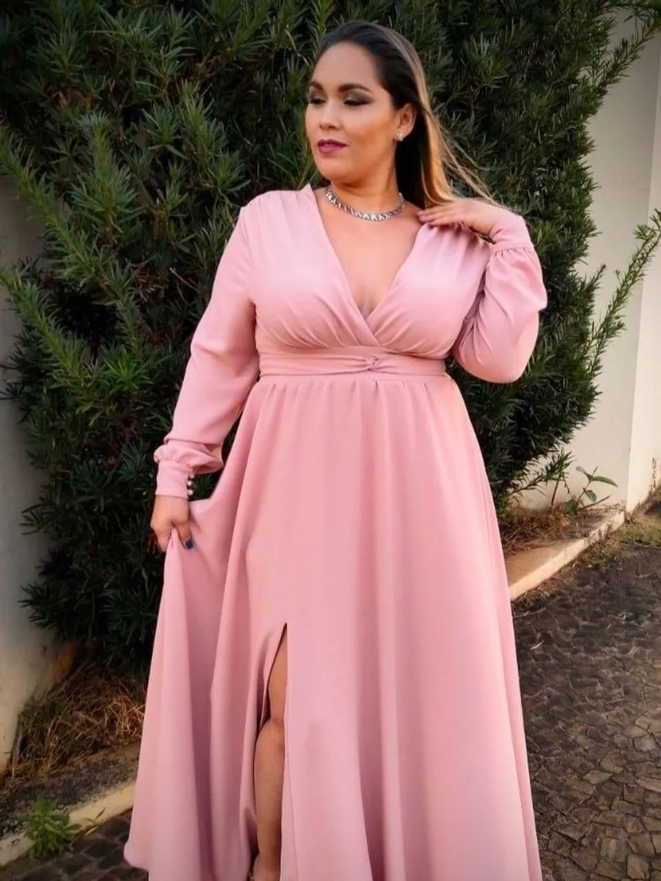 Vestido Rosa bebê para madrinhas - Foto 2