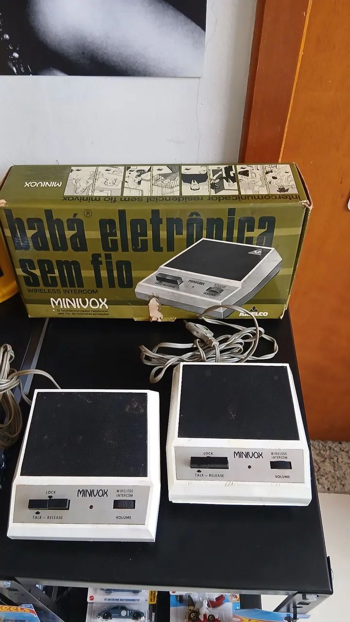 Intercomunicador, babá eletrônica, sem fio da marca Amelco, modelo Minivox. Funcionando  - Foto 2
