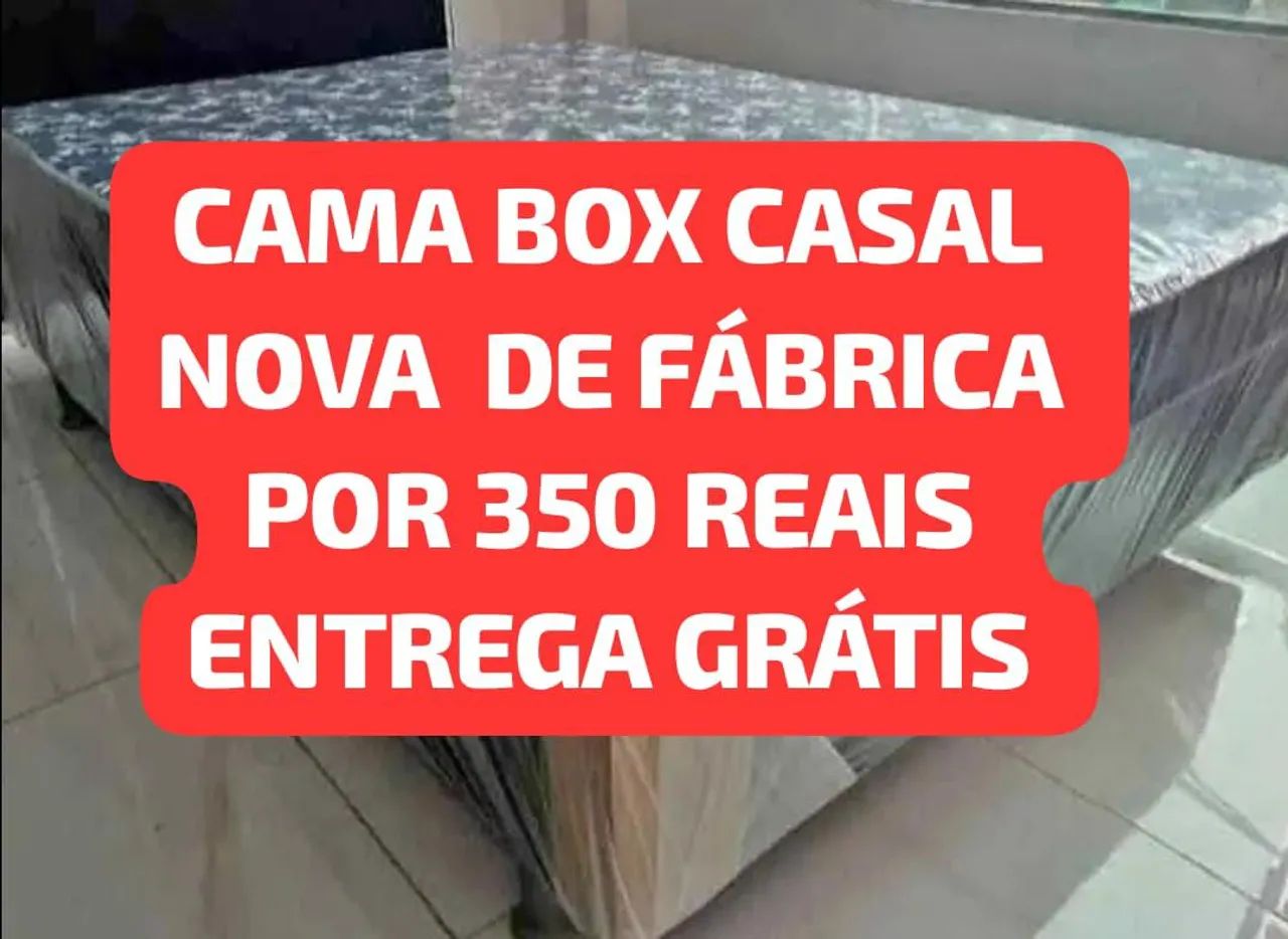 Cama box casal D33  entrega grátis 