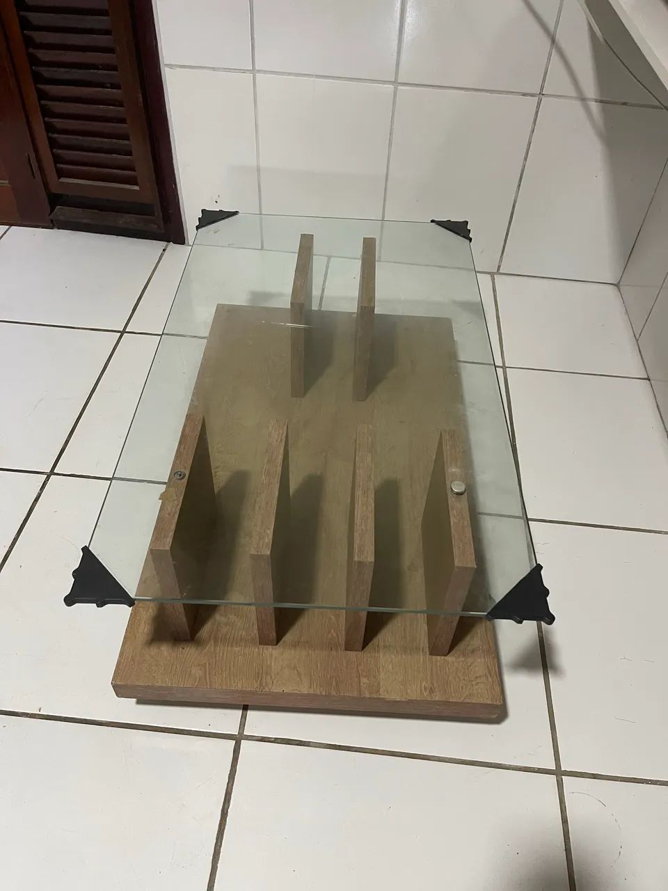 Mesa de centro tampo de vidro - Foto 4