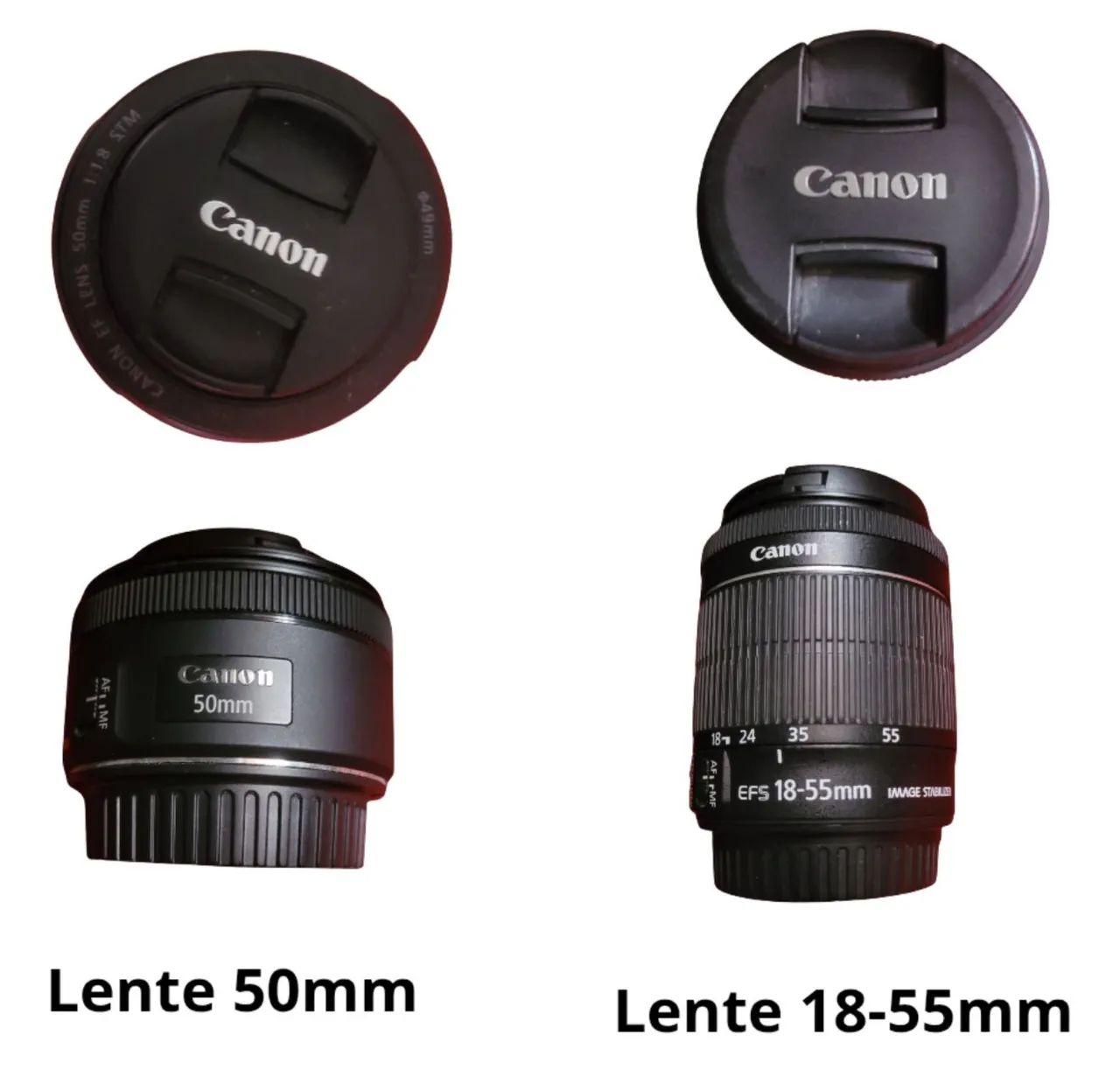 Camêra Fotográfica Canon com Lente 18-55mm - Foto 4