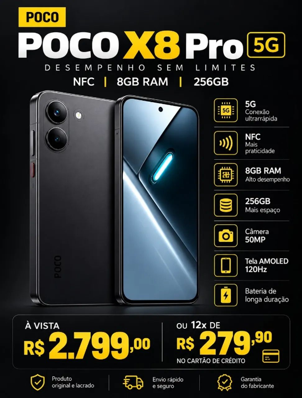 Celular Poco X8 Pro 8 ram /256 gb