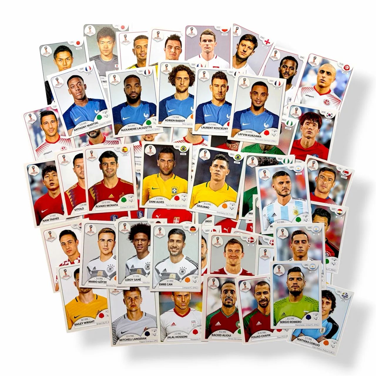 Figurinhas Copa do Mundo 2018