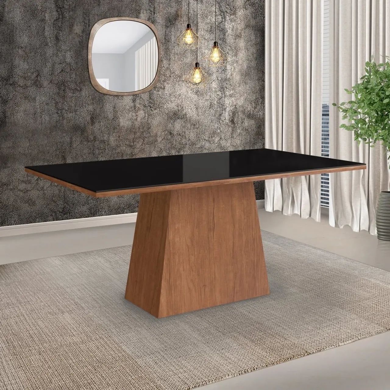 Mesa de Jantar tampo de Vidro