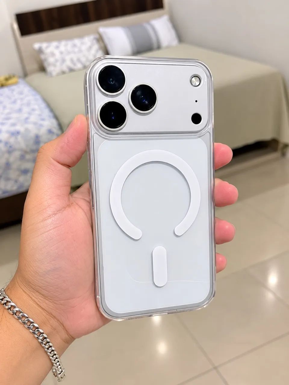 Vende se iPhone 11 com carcaça 17 pro Impecável  - Foto 3