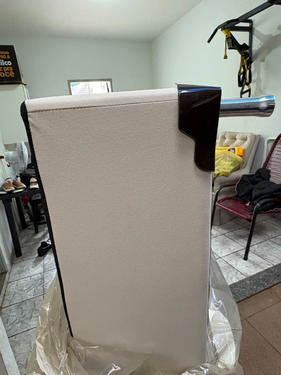 Cama box casal de courino nova sem uso 