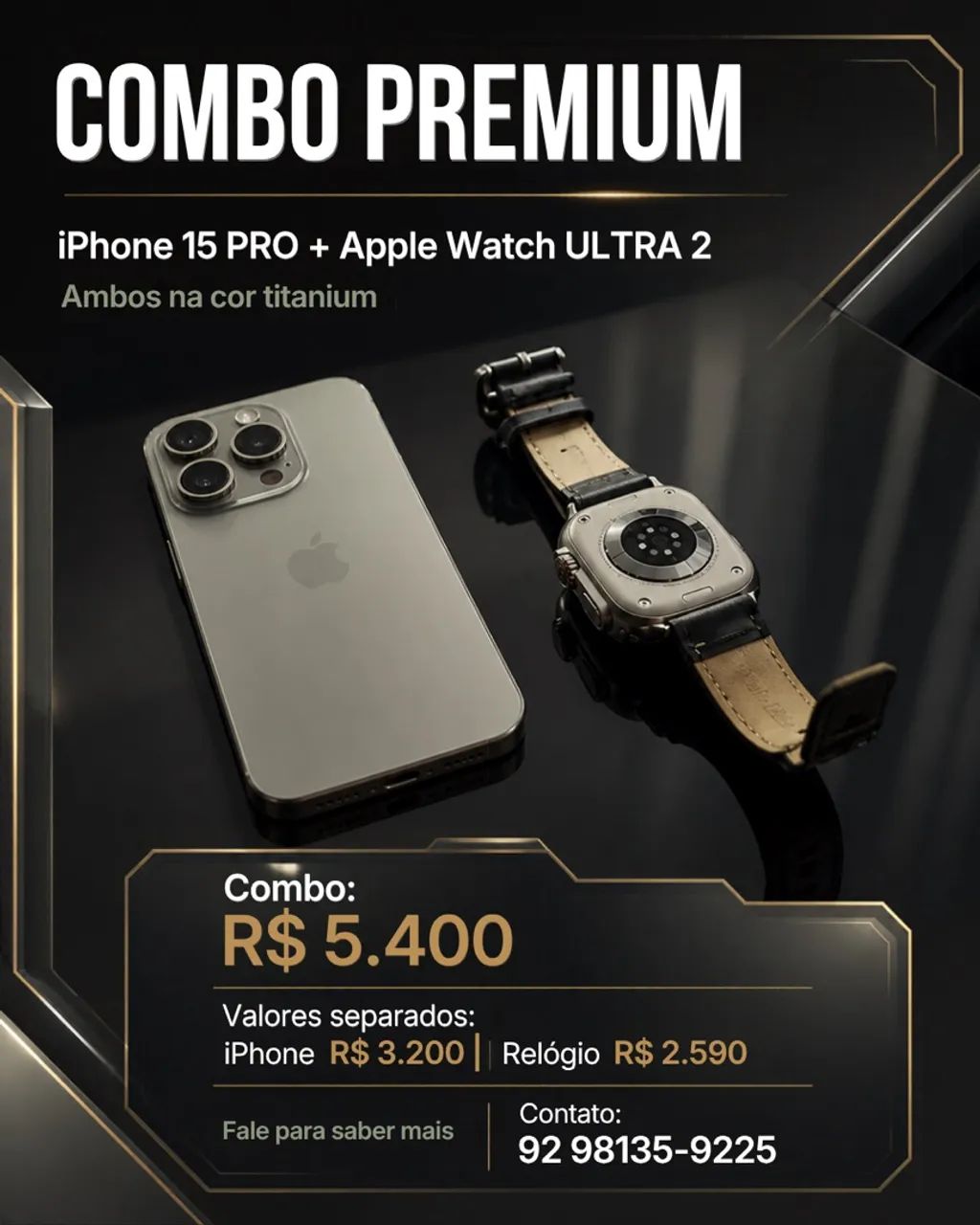 iPhone 15 PRO e Apple Watch ULTRA 2