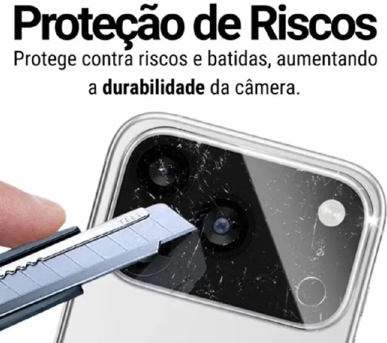 Película de vidro 3d traseira para câmera iphone 17 - Foto 5