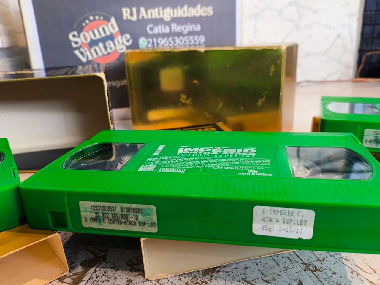 Box VHS - Trilogia Clássica Star Wars - Edição Especial (Fitas Verdes) - Foto 2