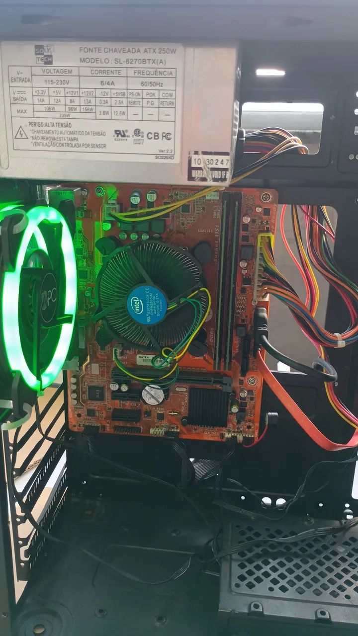 Processador i5-7400+12gbram+SSD 256