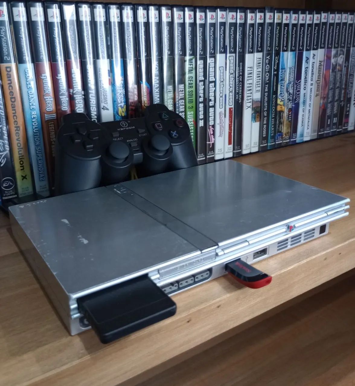 Playstation 2 Slim Prata - Foto 3
