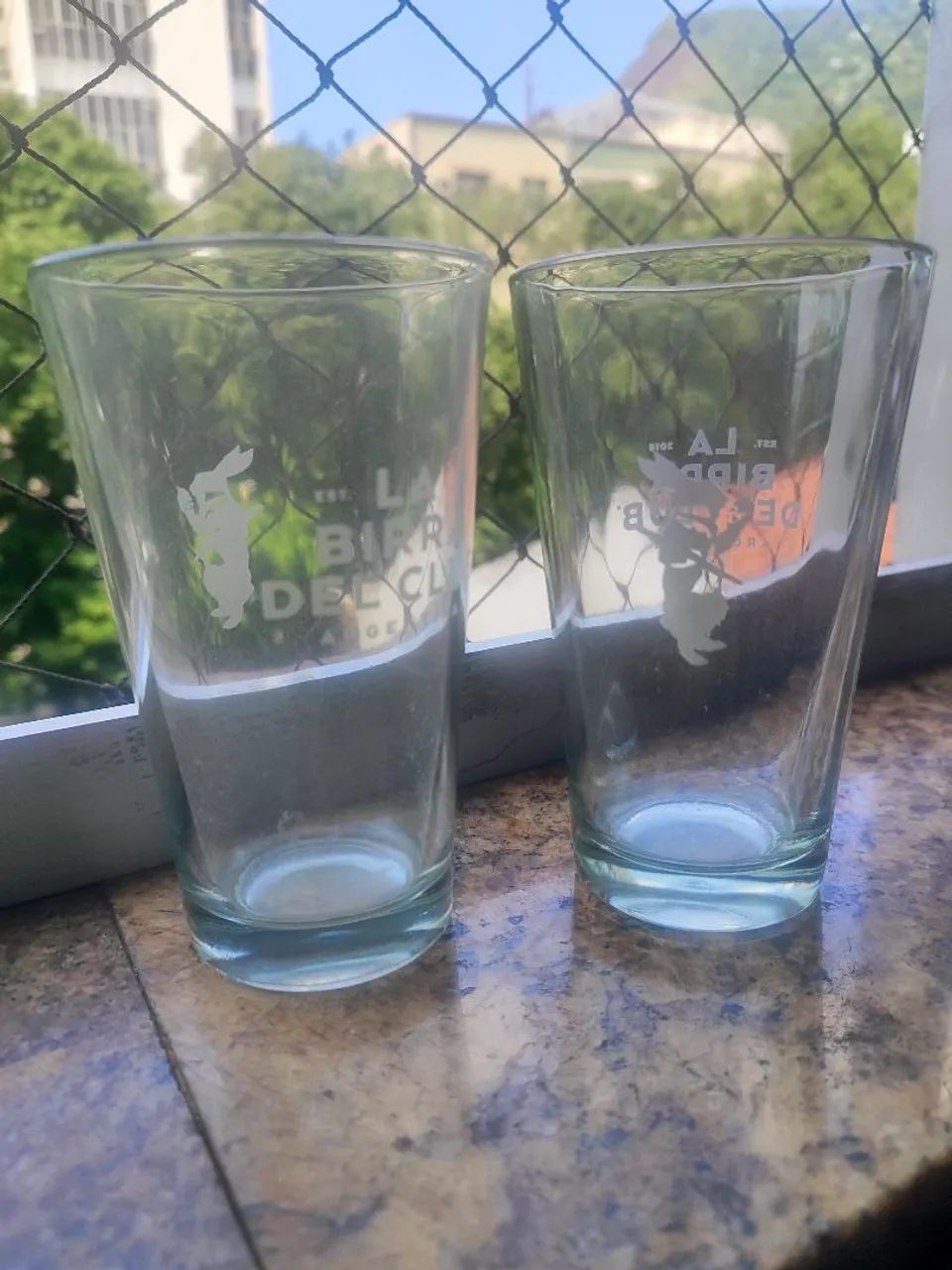 Par de Copos Tipo PINT para cerveja de PUB argentino " Lá Birra del club "  - Foto 3