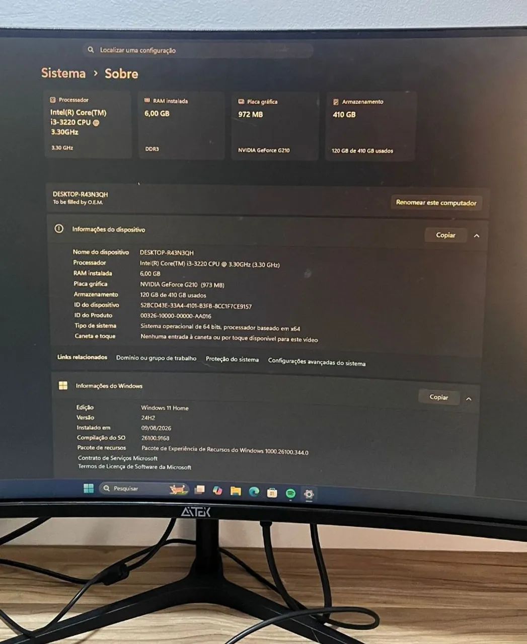PC completo P/ Estudar/trabalhar  - Foto 3