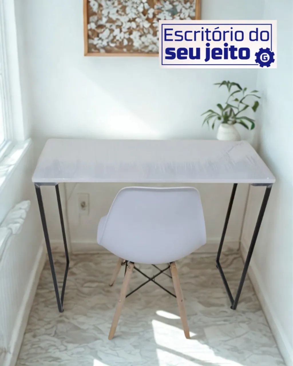 Mesa Industrial NOVA Birô Multiuso para escritório Notebook Computador de Estudo Gamer - Foto 3