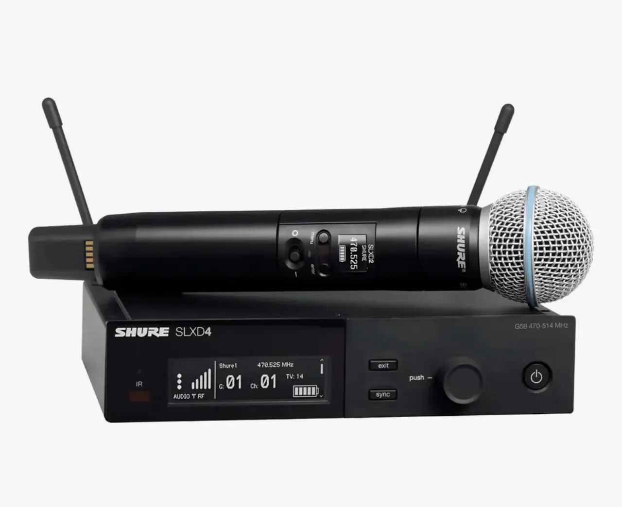 Microfone Shure Slxd24br/b58 S/ Fio 646-690 MHz 