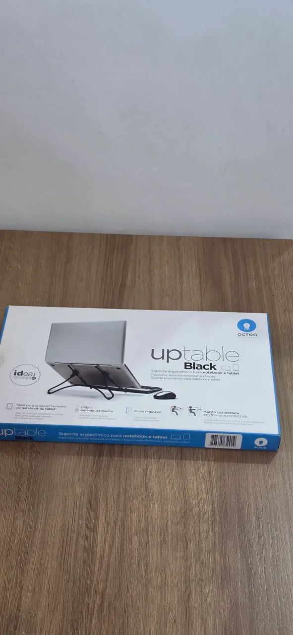 Suporte Ergonômico para Notebook Octoo Uptable Black (Com Caixa)
