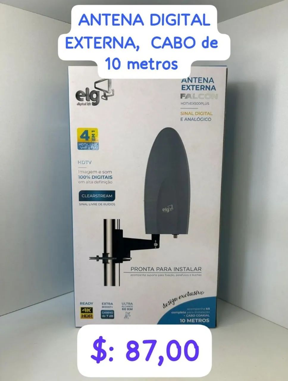ANTENA DIGITAL C/ SUPORTE