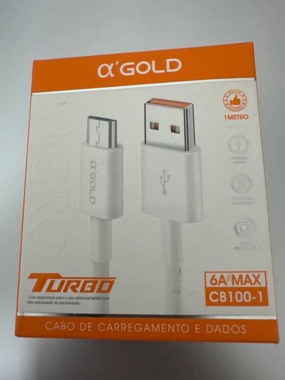 Cabo Gold USB / Micro 1Metro  - Foto 3