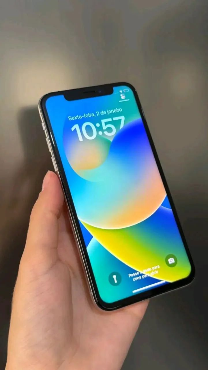 IPHONE X 64GBS FACE ID OK ACEITO CARTÃO - Celulares e Smartphones