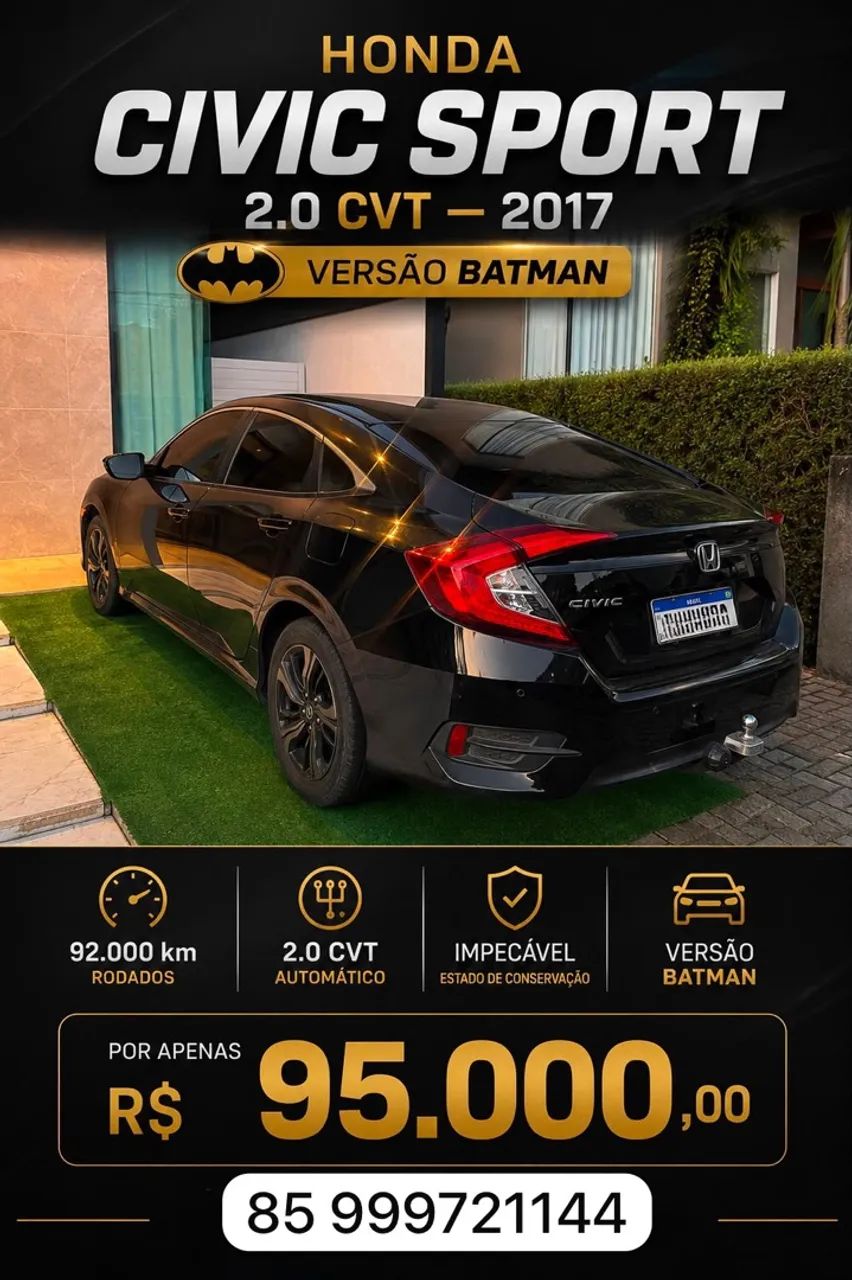 Honda Civic Civic Sedan SPORT 2.0 Flex 16V Aut.4p 2017
