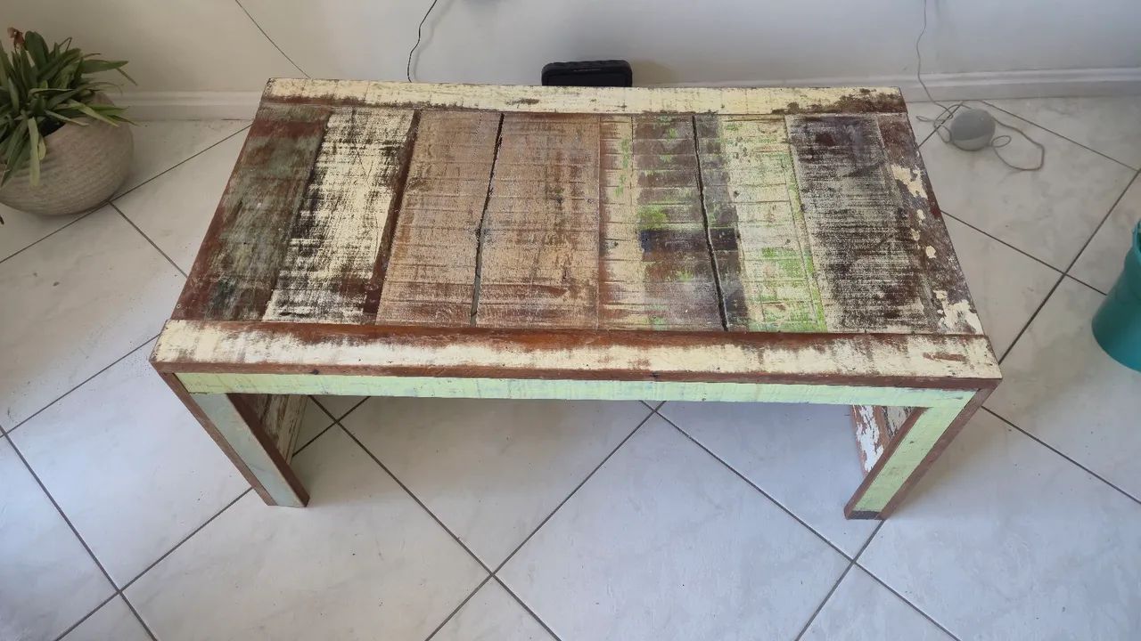 Mesa de centro rustica/madeira de demolição  - Foto 2