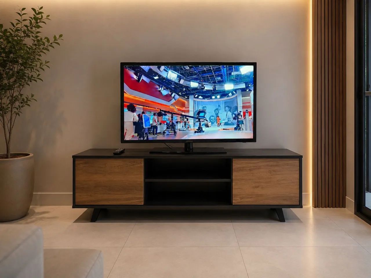 Smart TVs de 43 polegadas da Philips mais rack .