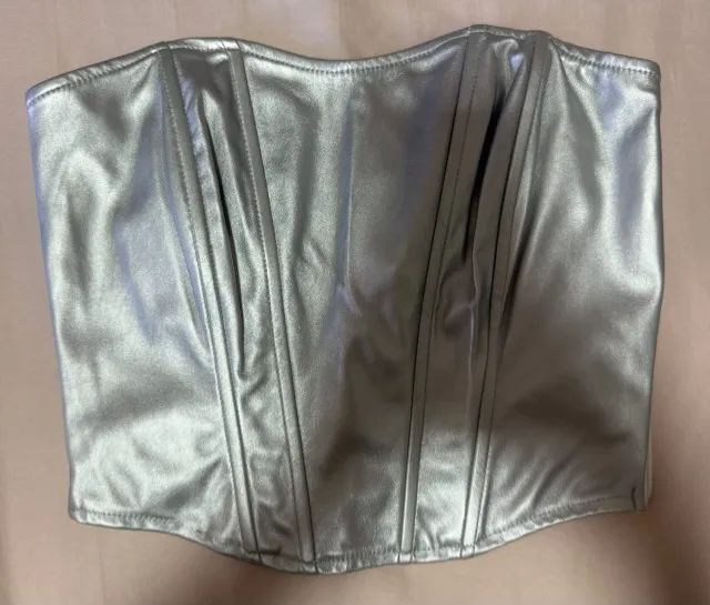Corset Prata Metalizado PP