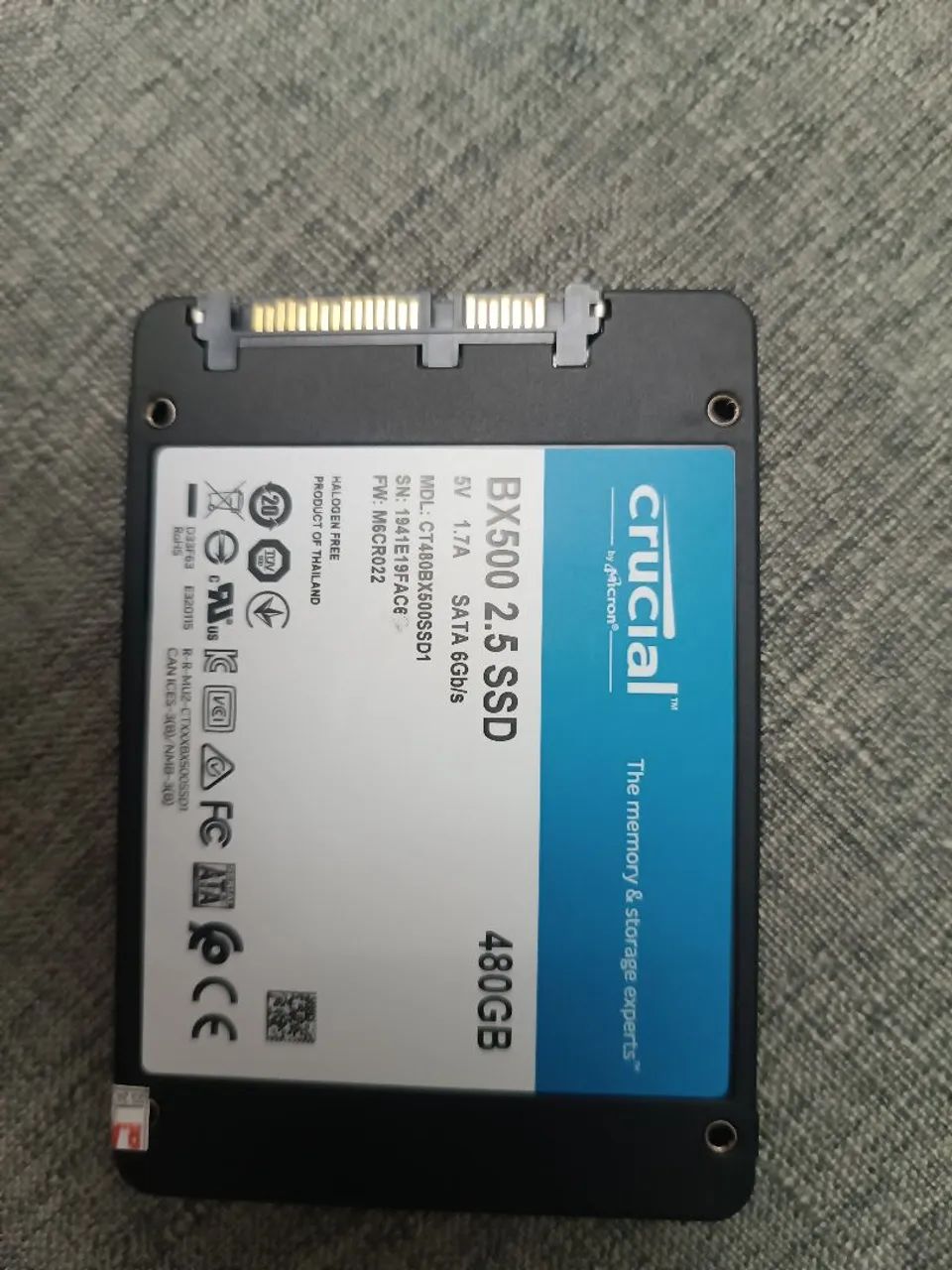 SSD 480gb crucial original  - Foto 2
