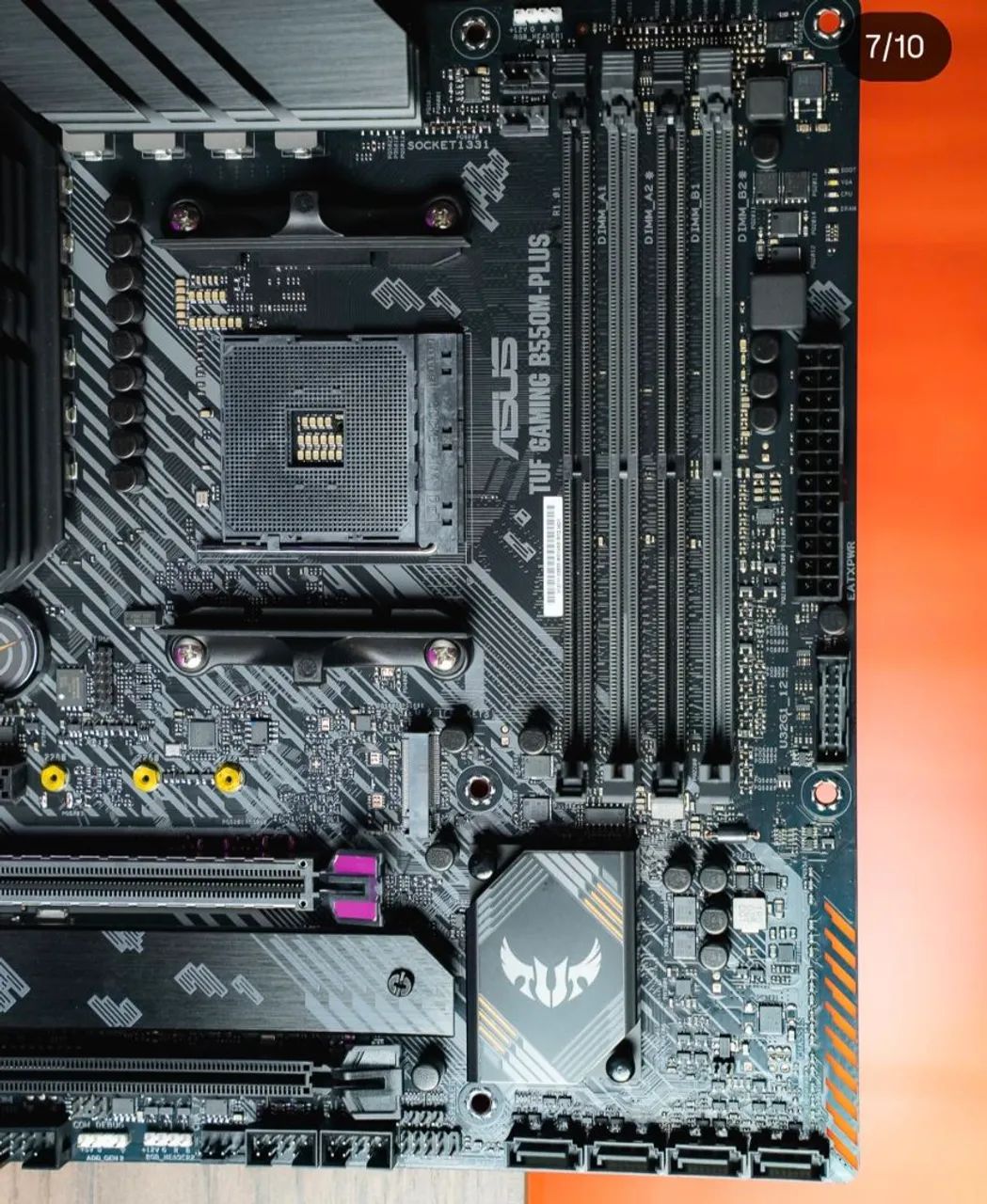 Placa mãe b550m plus tuf amd am4 ddr4 - Foto 2