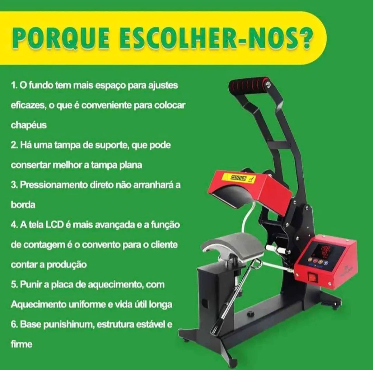 Prensa de Bonés e Canetas 220V - Foto 4