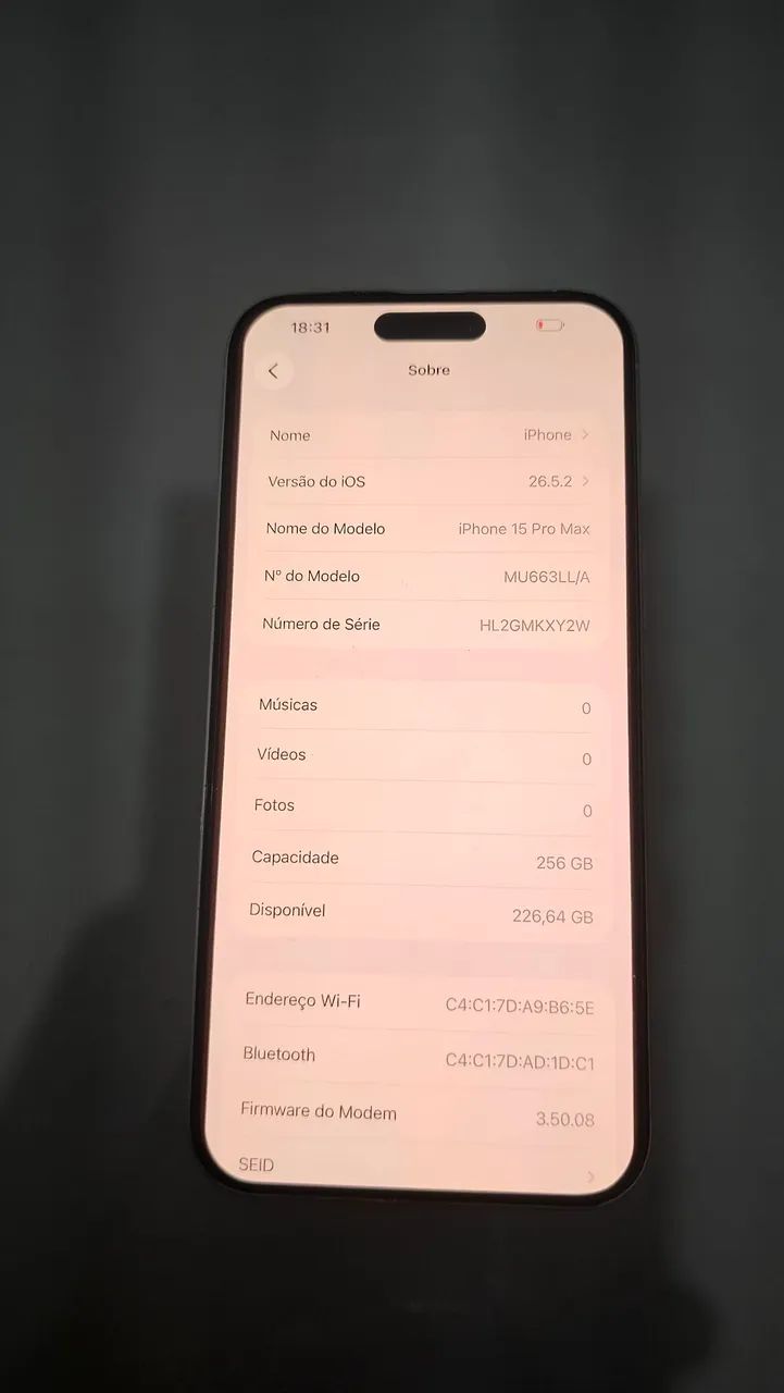 IPHONE 15 PRO MAX 256