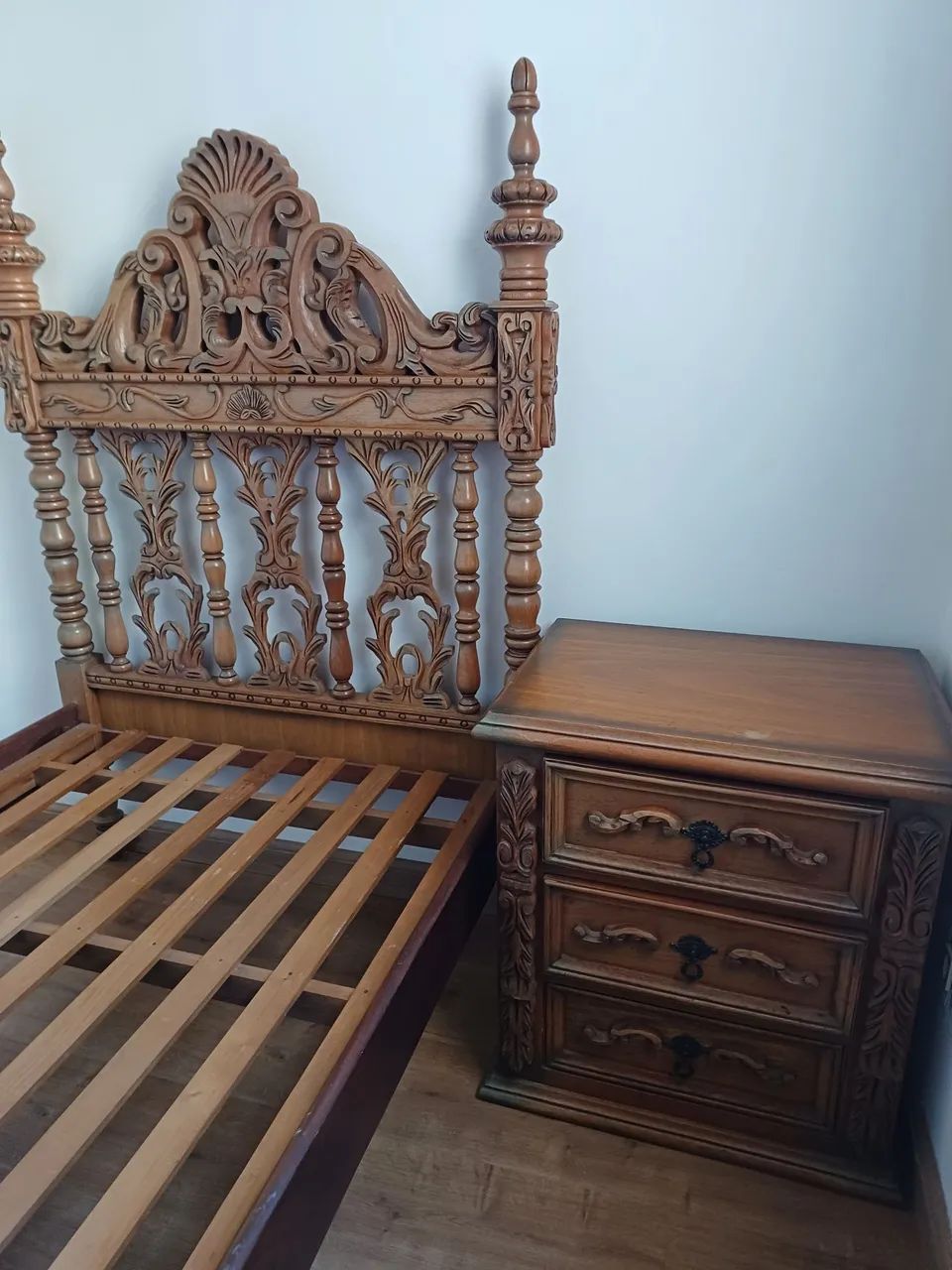Cama solteiro estilo colonial nova - Foto 4