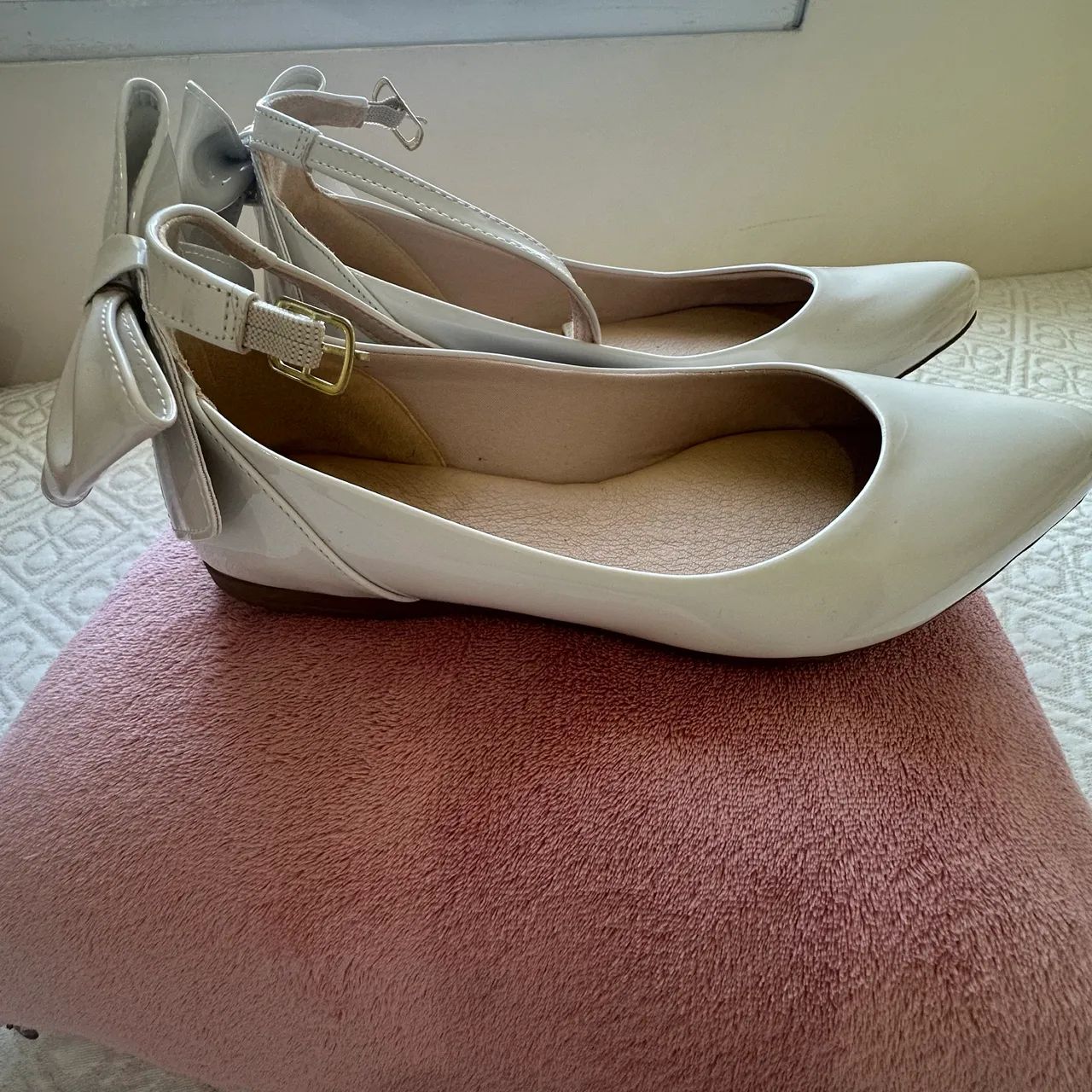 Sapato de Dama de Honra Off White - Foto 4