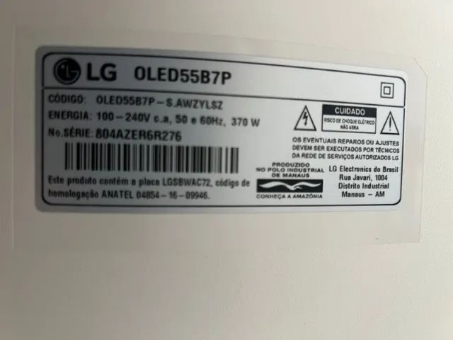 TV LG OLED55B7P 55? OLED 4K - Imagem Impecável - Oportunidade! - Foto 3