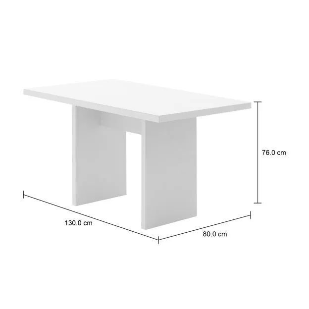 Mesa Gleen 130 x 80cm Tok&stok - Foto 4