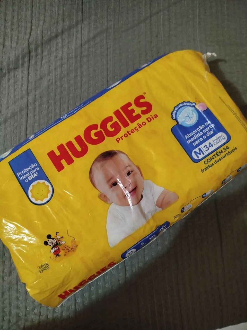 Fralda Huggies M - 34 unidades 