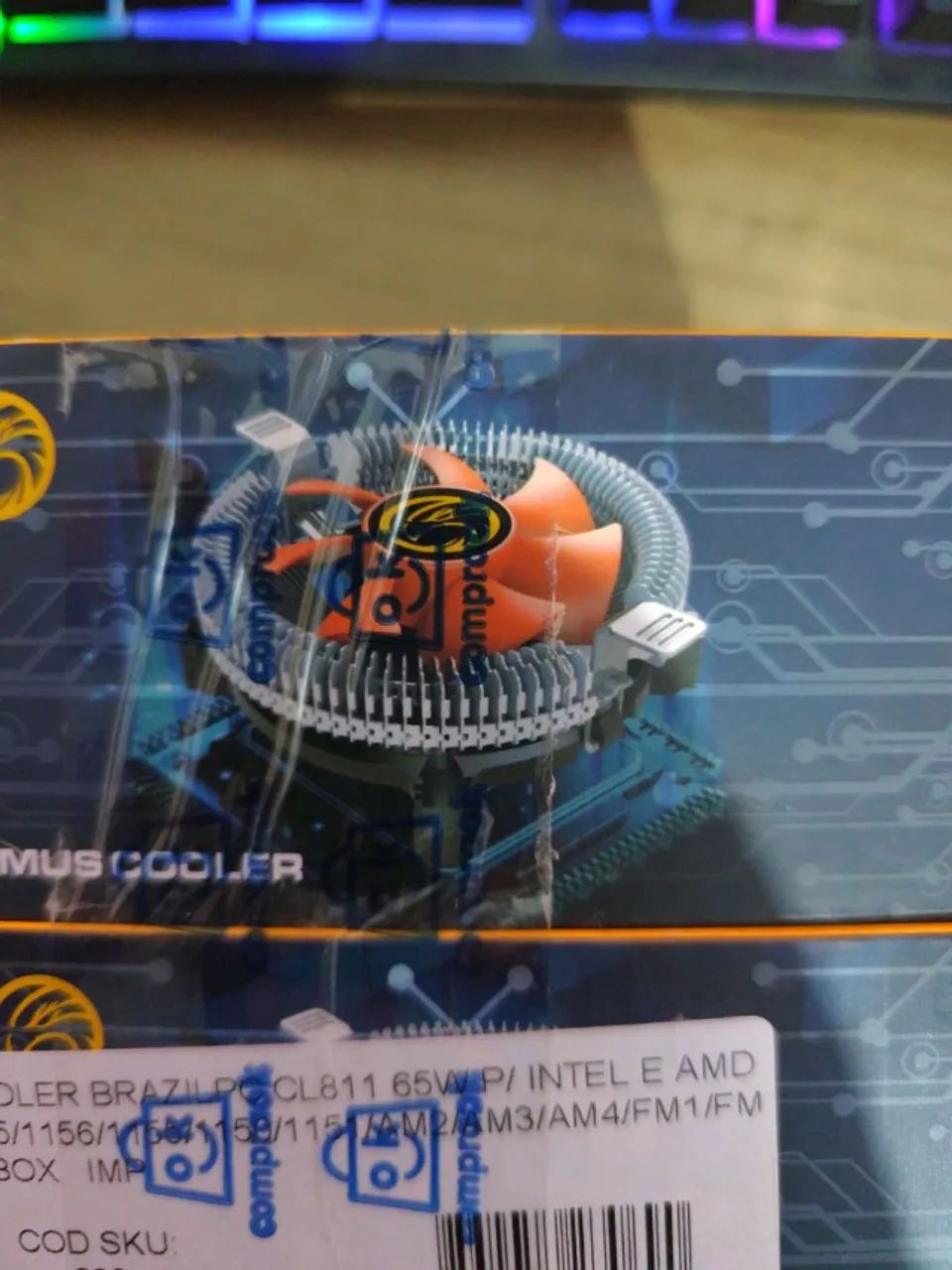 Cooler Para Processador Intel E Amd Universal Alta Refrigeração GPU - Foto 4